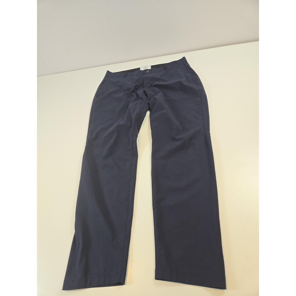 Reigning Champ Coach Pants Men's 36x31 Navy Performance Golf Casual Zip Pocket